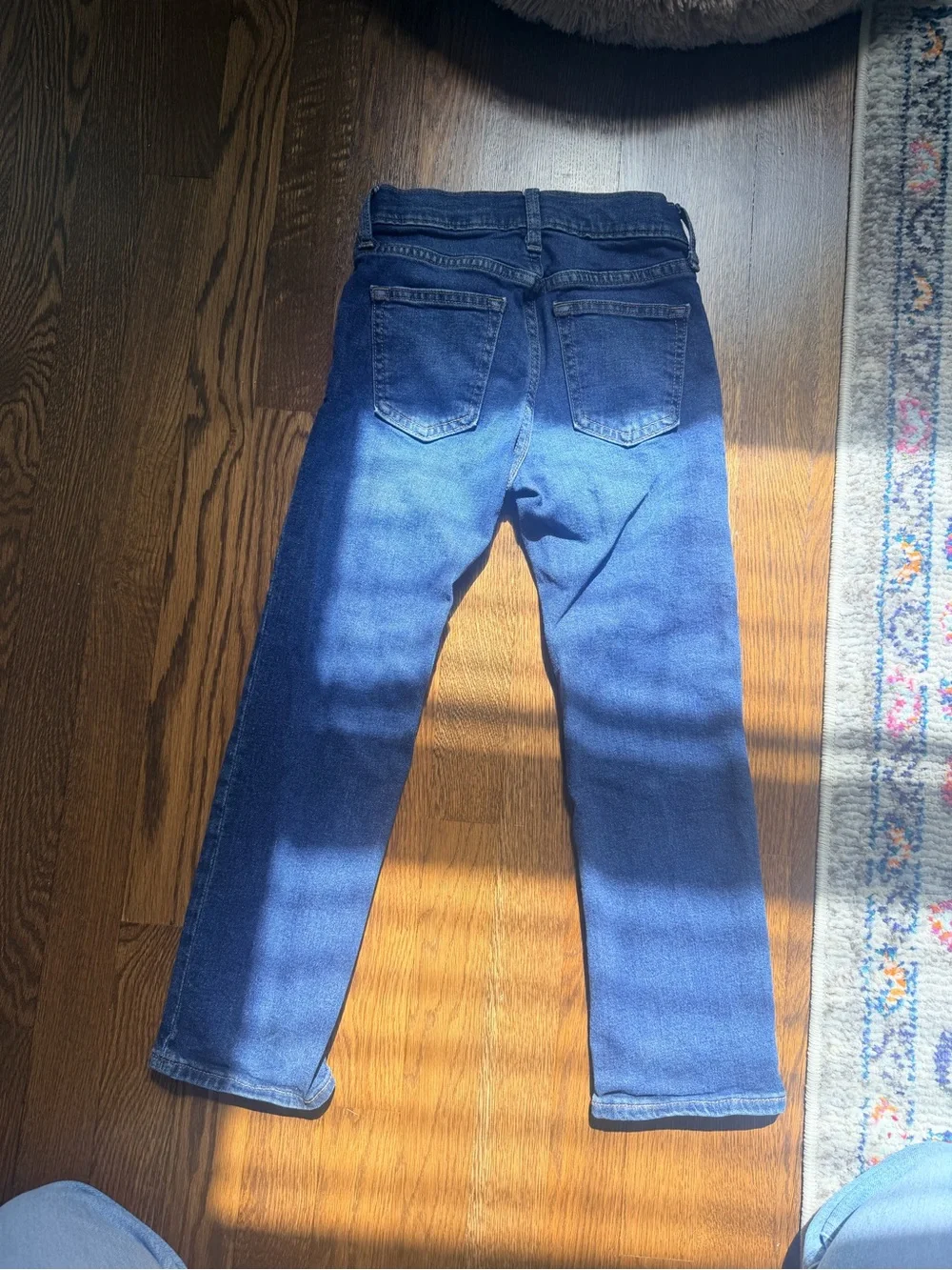 Old Navy Boys Medium Blue Built In Flex Straight-Leg Jeans